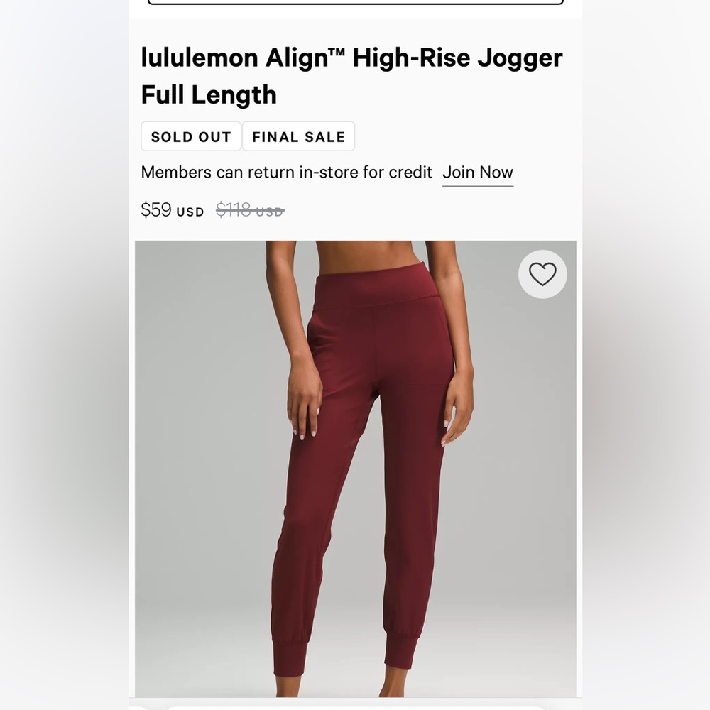 Lululemon Align jogger